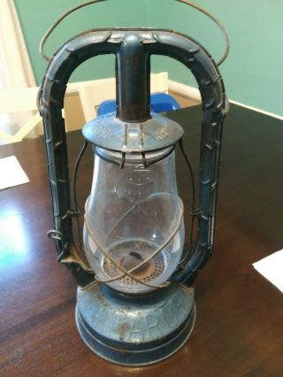 Vintage " Dietz Monarch " Lantern /oil Lamp Usa 14 " Tall,  Fitzall Loc Nob Globe
