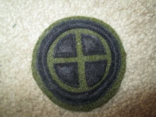 Wwi Us Army 35th Division,  70th Infantry Brigade Patch Aef Wool