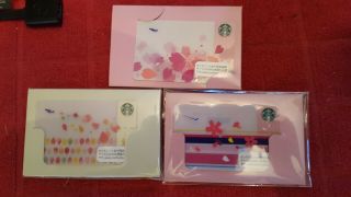 Sakura Ana Starbucks Japan Sakura Ana 2014 2015 & 2016 Gift Cards