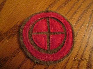Wwi Us Army 35th Division 60th Artillery Brigade Patch Aef Wool