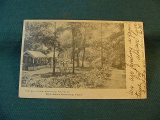 Mailed 1907 Sulphur Springs Pavilion Bon Aqua Springs Tenn Postcard Tennessee