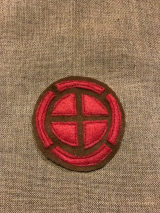Wwi Us Army 35th Division Artillery Patch Aef Wool