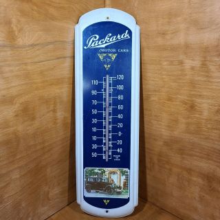 Vintage Packard Motor Cars Outdoor Thermometer Sign