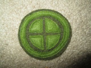 Wwi Us Army 35th Division Patch Aef Wool