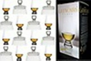 (8) Glencairn Whiskey Glasses W / Eight Ginger Jar Tops