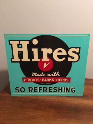 Hires Root Beer Tin Sign