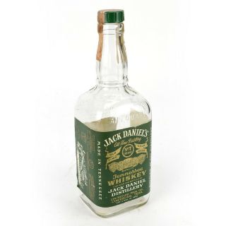 Vintage 1965 Jack Daniels Green Label Bottle