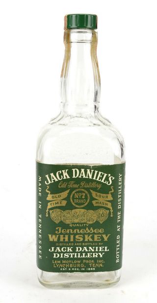 Vintage 1965 Jack Daniels Green Label Bottle 2