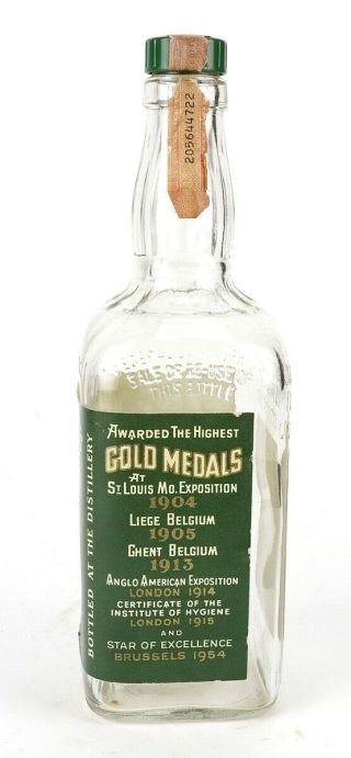 Vintage 1965 Jack Daniels Green Label Bottle 3