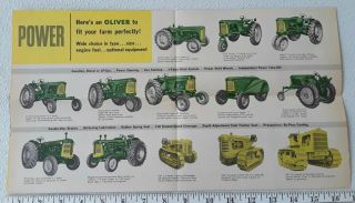 Oliver Tractor Brochure 1957 55 77 88 Orchard Row Crop Crawler Oxford Pa