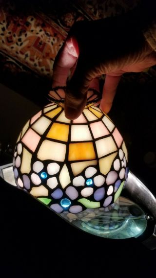 Tiffany Style Stained Glass Leaded Lamp Shade Small 5 - 3/4 " Diameter