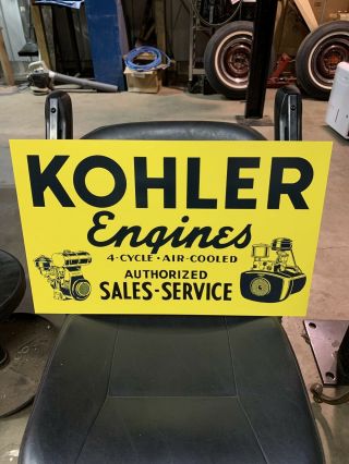 Vintage Kohler Engine Tin Sign,  Vintage Sign,  Cub Cadet,  Wheel Horse,  Ski - Doo