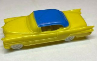Vintage Processed Plastics Co Yellow Toy Car