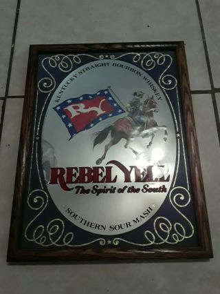 Rare And Vintage Rebel Yell Spirit Of The South Kentucky Whiskey Mirror