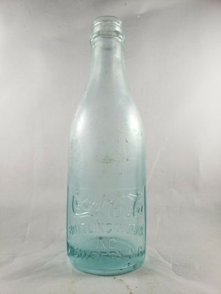 Strong Embossed Straight Sided Coca Cola Bottle From Bern,  Nc N.  C.