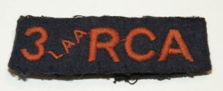 Ww1 Ww2 World War Two Canadian 3 Laa Rca Royal Canadian Artillery Cloth Badge