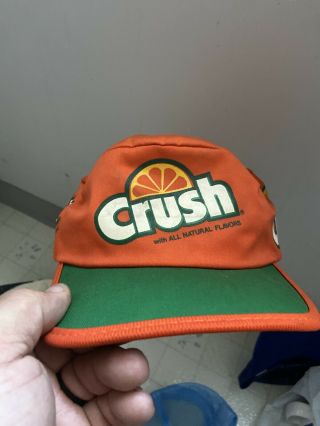 Old Vintage Orange Crush Painter Hat Cap Advertising Soda Pop