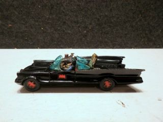 Vintage 1966 Corgi Toys 267 Red Bat Hubs Batman Batmobile