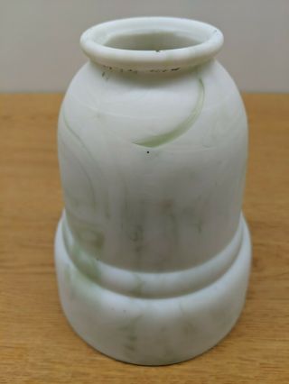 Vintage Antique Glass Lamp Shade - Fitter 2.  25 " Slag Glass