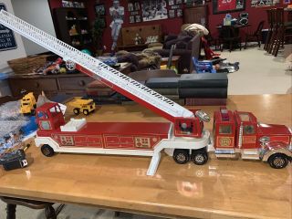 Vintage 1970’s Tonka Hook & Ladder Fire Engine Truck 452932 Rev A1,  Very Good