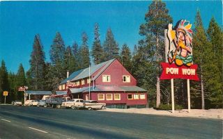 Phillips Pow Wow Lodge On Highway 50,  California,  Vintage Postcard