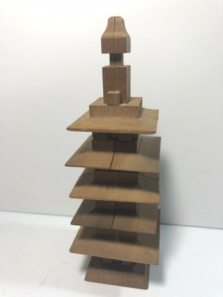 Wooden Japanese 5 - Story Pagoda Puzzle