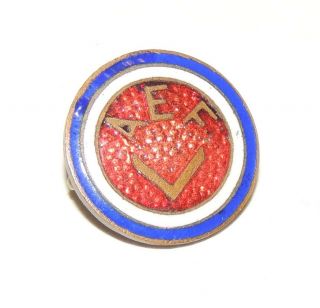 Ww1 World War One American Expeditionary Force Aef Service Pin Unit Pin