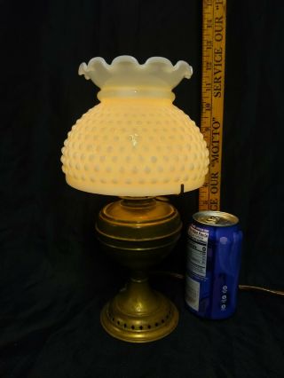 Antique Miniature Kerosene Night Lamp The Little Jewel Ansonia 1890 Brass