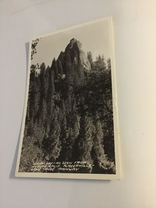 Kyburz,  Ca Sugar Loaf Rock Postcard Placerville Tahoe Highway 50