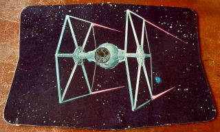 Star Wars 1978 Burger Chef Coca - Cola Mobile Tie Fighter Display Store Sign
