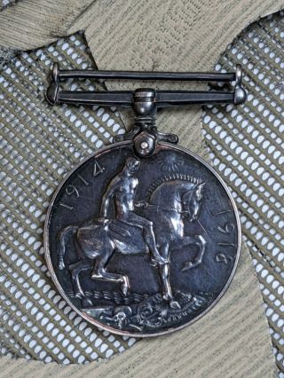 First World War/WW1 British War Medal 3473 PTE J Sanderson Highland Light Inf 2