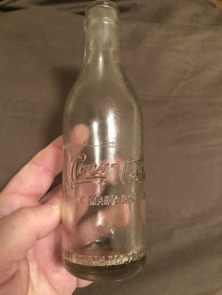 Straight Sided Mid Script Coca - Cola Bottle From Fort Worth,  Texas Tex Tx