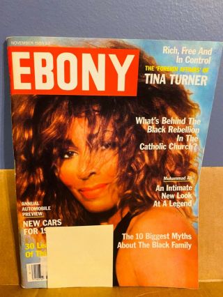 Ebony November 1989 Tina Turner Rich,  & In Control Cover