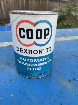 Full Coop Co - Op Dex Ii Atf 1 Us Quart Comp Motor Oil Can