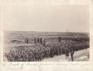 Wwi Signal Corps Photo 33rd Division Captured German Pow Prisoners 74
