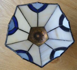 Tiffany - Style Mission Craftsman Arts & Crafts Stained Slag Glass Lamp Shade