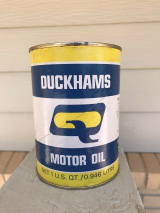 Vintage Duckhams Motor Oil 1 Quart Cardboard Can