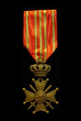 Wwi Ww1 Belgium Belgian Croix De Guerre Cross Of War Medal