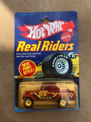 Hot Wheels Vintage 1982 1/64 Jeep Scrambler Real Riders Series 9547 Nrfp