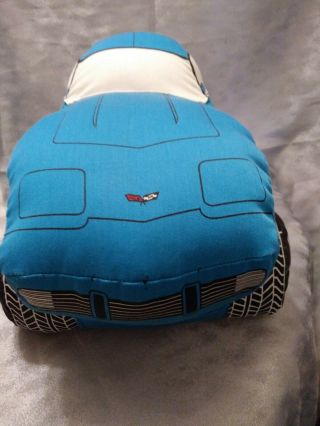 Rare Find,  Vintage,  1980s Margie Smith TFA Blue Corvette Pillow 2