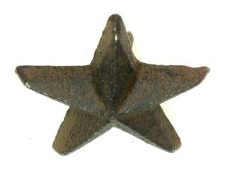 Cast Iron Nail Star Small (set Of 10) Western Wall Plaque Texas Americana