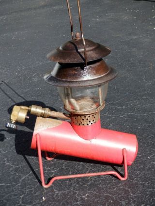 Vintage Bernz O Matic Propane Lantern Tx - 900 Date 8 - 55 W/orig.  Pyrex Globe