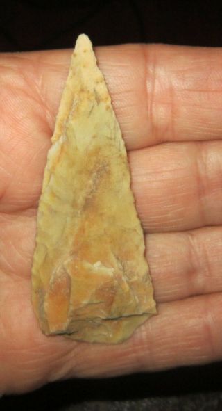 Snap Base Knife Tool 2 7/8 " Authentic Stone Co.  Arkansas Artifact Arrowhead