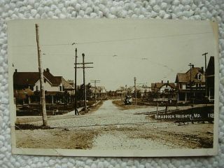 Rppc - Braddock Heights Md - Houses - Railroad - Hotel Road - Maryland - Frederick County
