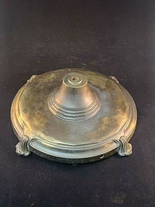 1930 - 40s Large And Heavy Cast Metal Floor Lamp Base