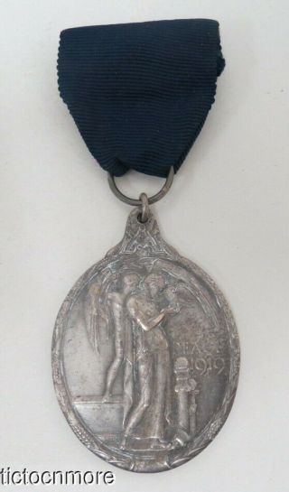 Wwi Us 1919 Masonic Peace Victory Medal - Jr Gaunt London Marked