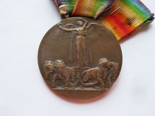 Italian Interallied Victory Medal 1918 First World War Wwi Italy Kingdom
