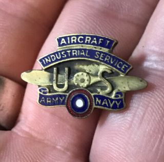 Numbered Wwi Aircraft Industrial Service Worker Lapel Pin By Whitehead And Hoag