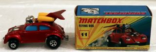 Dte Lesney Matchbox Superfast 11 - B Rare Blue Windows Vw Flying Bug Niob