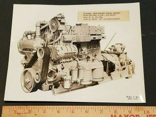 1953 Allis - Chalmers Media 8x10 Photo Marine Diesel Engine Buda Ny John Wells 65 